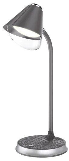 Immax 08972L - Lampada da tavolo LED dimmerabile FINCH LED/9W/12/230V grigio/cromo