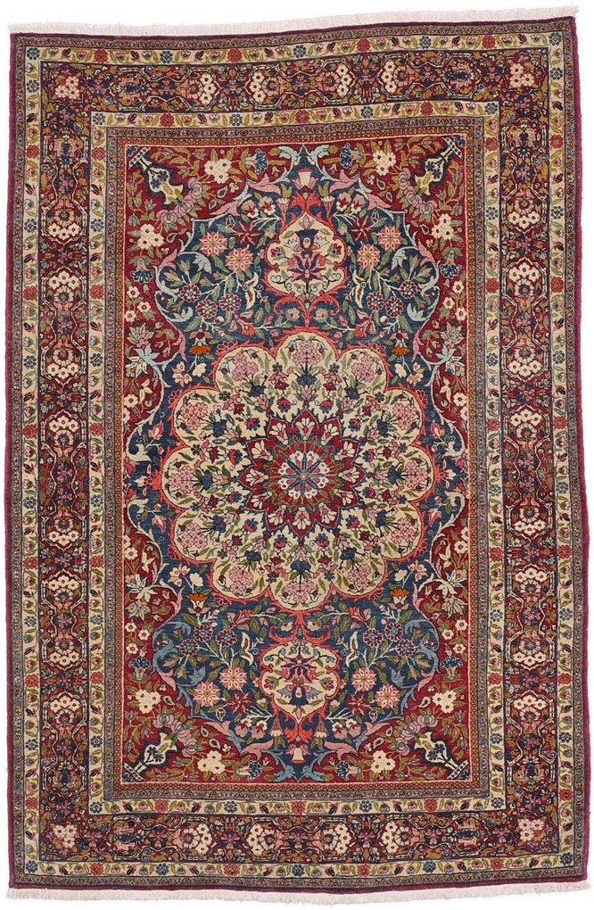 Tappeto 210 x 140 (Iran) Annodato A Mano
