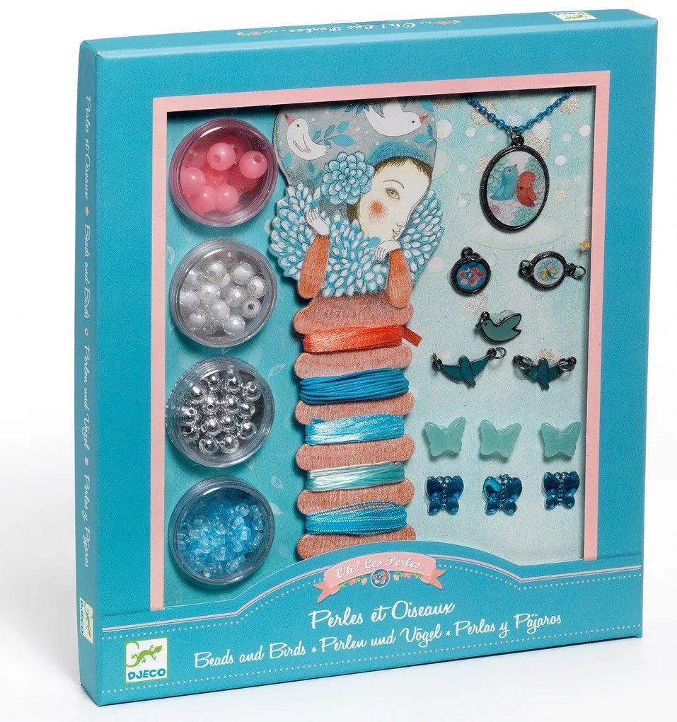 Set per fare gioielli - perle e uccelli