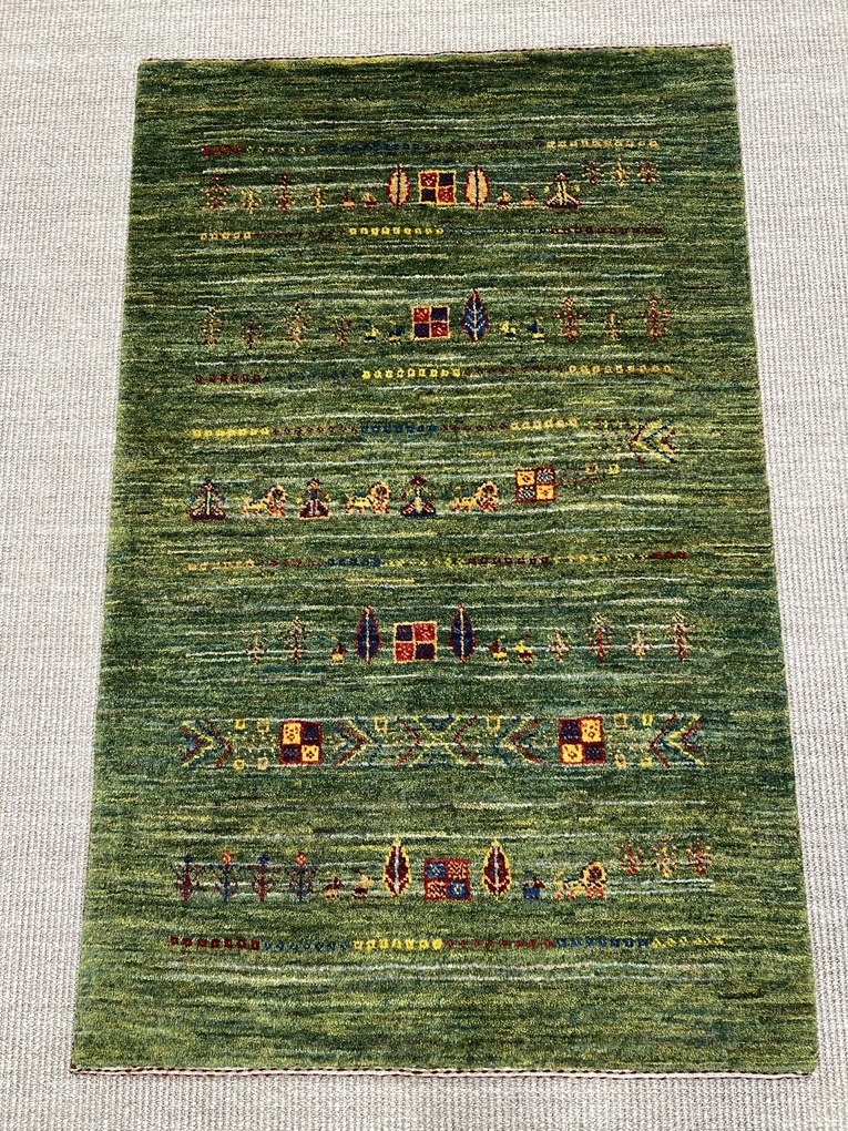 Loribaft Tappeto persiano 80 x 120 Verde (Iran) Annodato A Mano