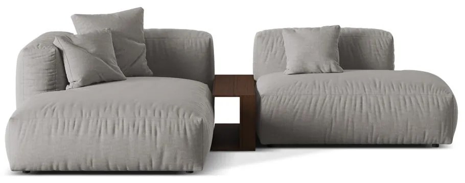 Divano angolare modulare grigio chiaro (angolo sinistro) Martina - Micadoni Home