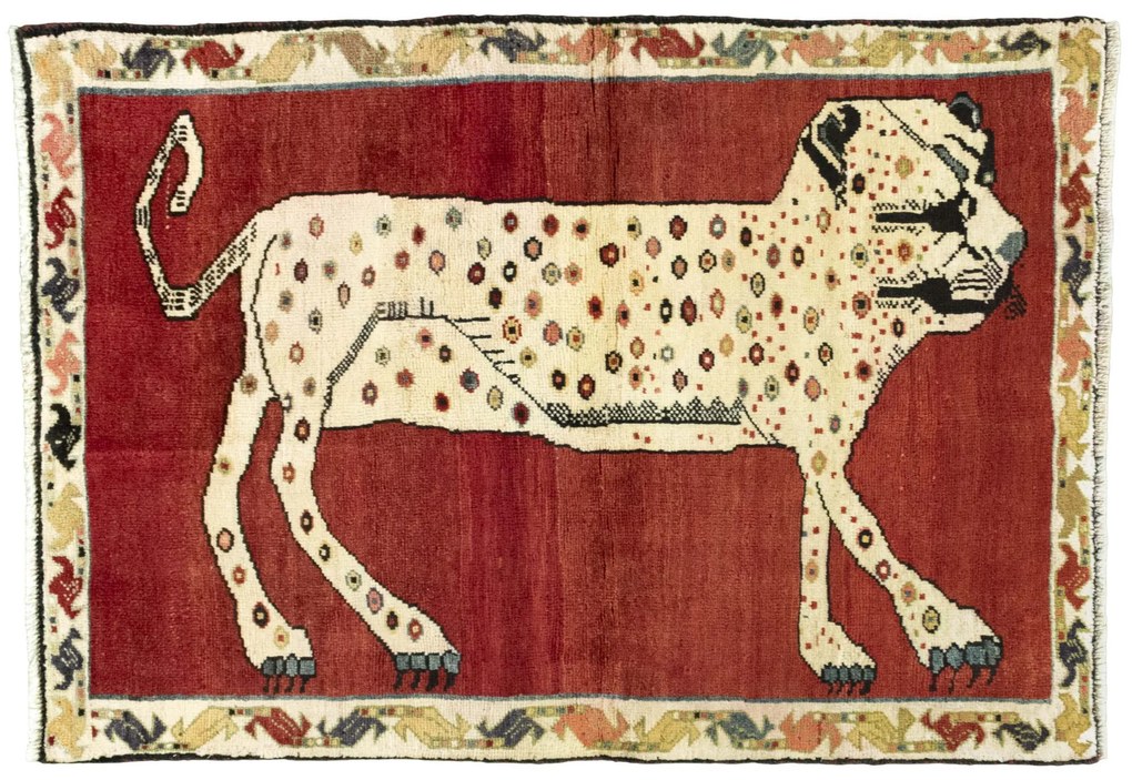 Gabbeh Tappeto persiano 100x150 Rosso (Iran) Annodato A Mano