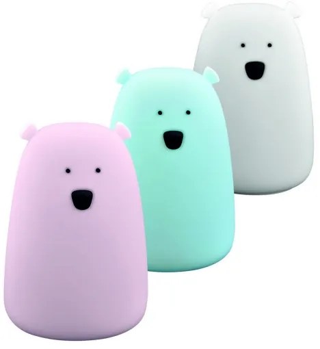 LED RGB Lampada touch per bambini BEAR LED/0,8W/5V blu