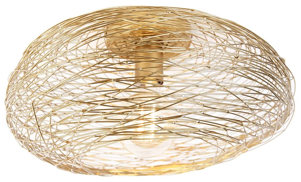 Lampada da soffitto intelligente ovale oro con WiFi G95 - Sarella