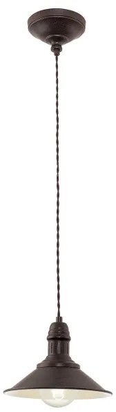 Eglo 49455 - Lampadario STOCKBURY 1xE27/60W/230V