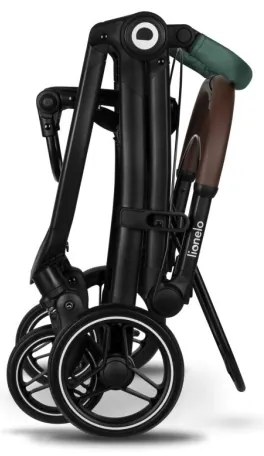 Lionelo - Passeggino INGRID verde/nero