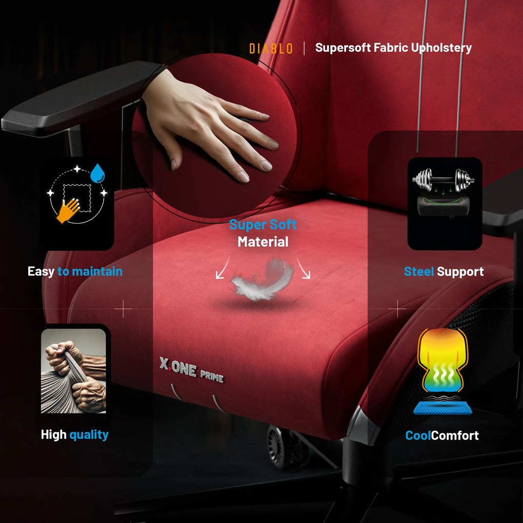 Sedia Gaming Diablo X.One Prime Bloody Mary Normal Size