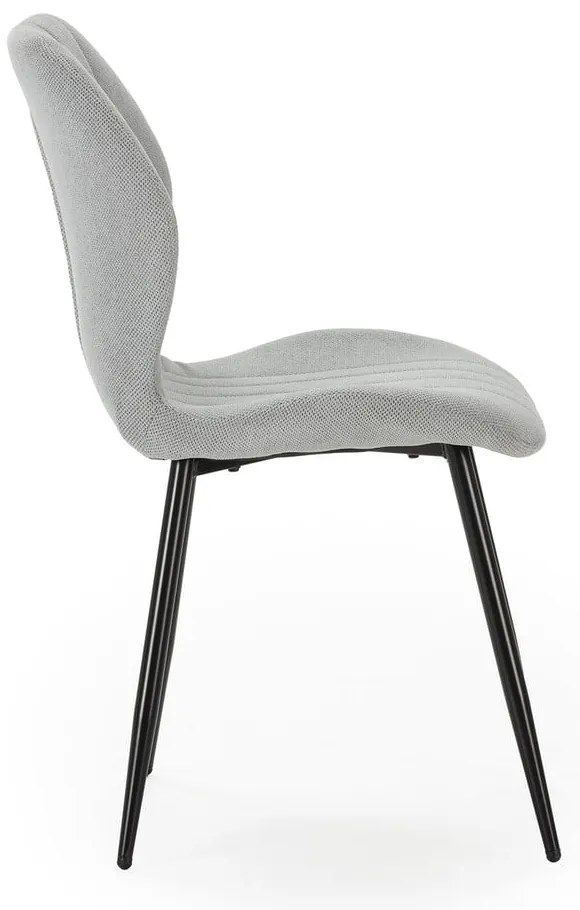 Set di sedie da pranzo grigio chiaro 4 pz Milu - Marckeric