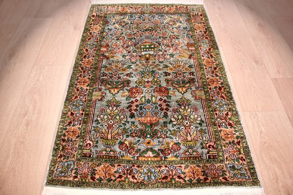 Kashmir Tappeto 120 x 80 (Indian) Annodato A Mano