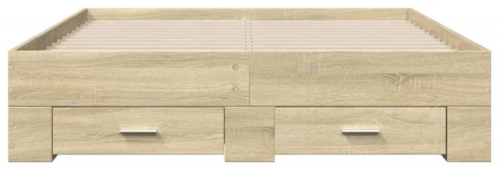 Giroletto cassetti rovere sonoma 120x190 cm legno multistrato