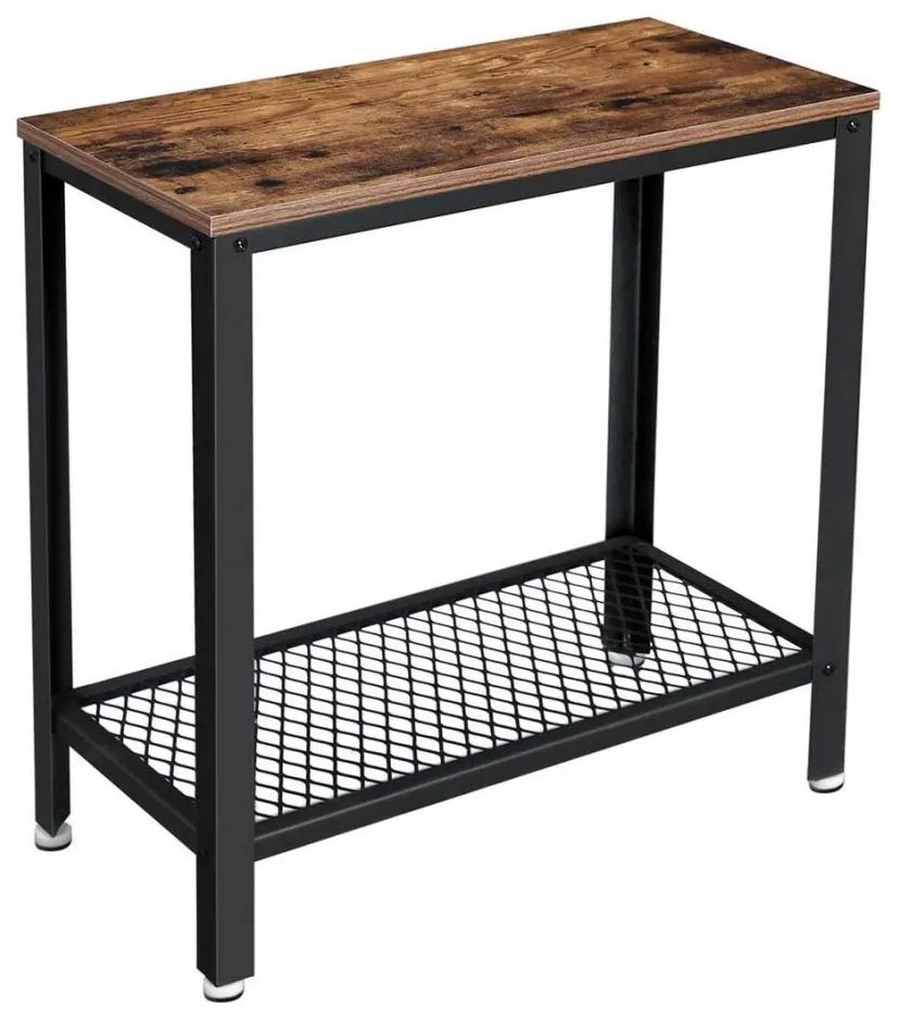 Tavolino d'appoggio ELDUR marrone/nero