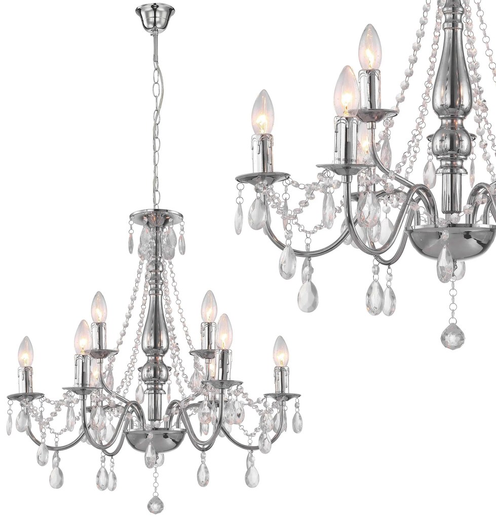 Lampada da soffitto EBT016-9CP CHROME