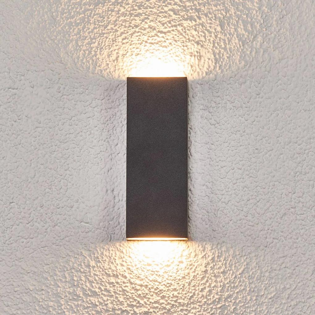 Lucande Applique LED da esterni Corda, forma piatta