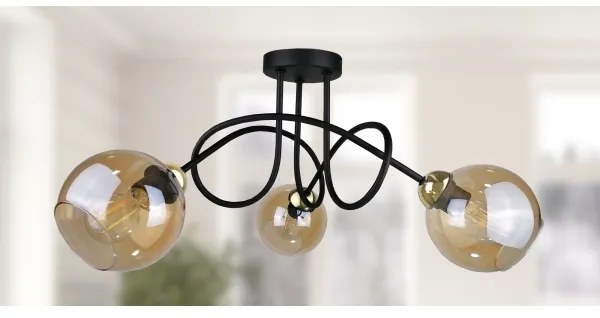 Lampadario a plafone VENUS GOLD 3xE27/60W/230V