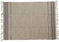 Tappeto moderno boston, stile kilim, 100% cotone, beige, 200x140cm