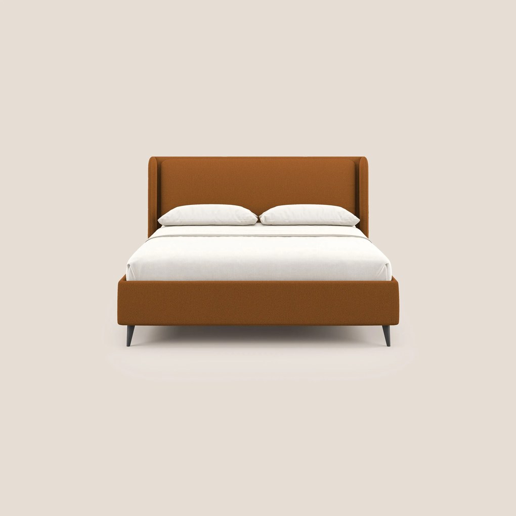 Nadine letto contenitore di design e comfort Italiano in tessuto impermeabile T19