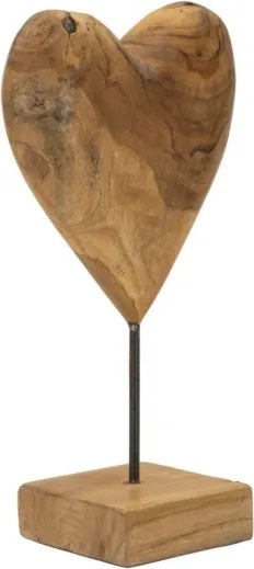 Scultura Dobu In Teak Riciclato Cm 20X12X37 (Pezzi Unici - Non Rip. In Serie)