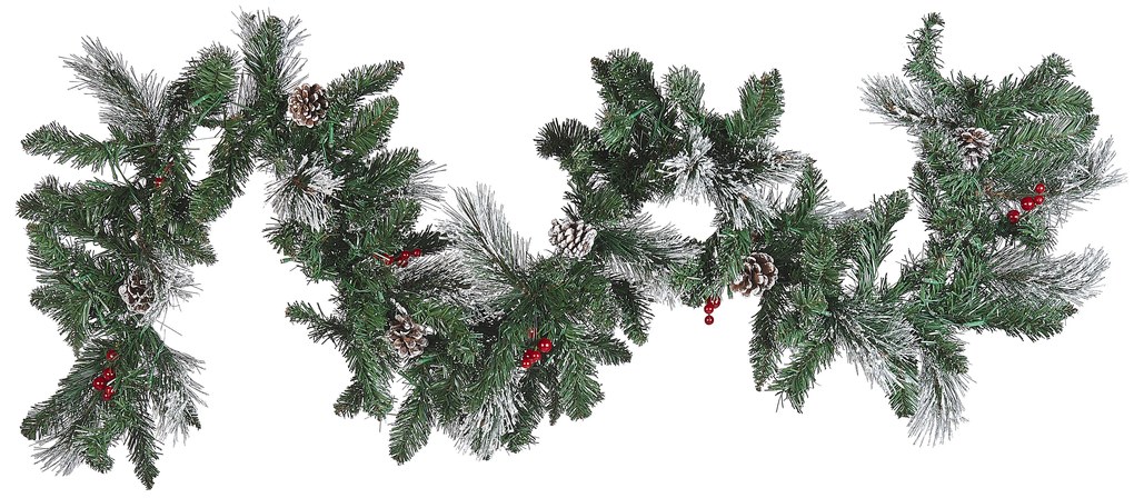 Festone natalizio LED verde e bianco 180 cm WAPTA Beliani