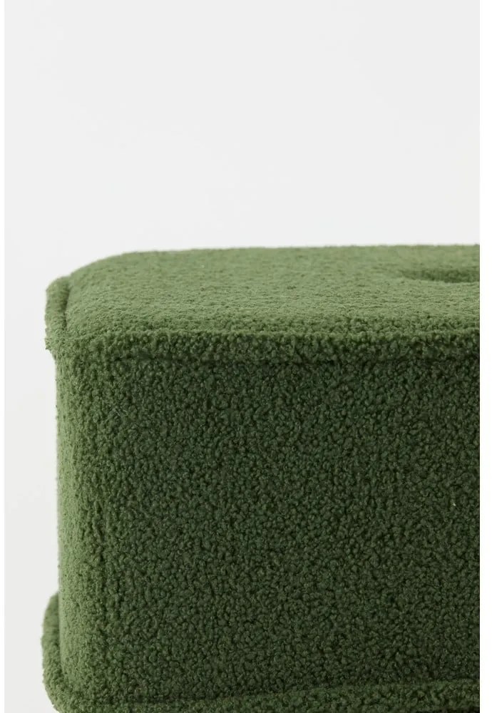 Pouf verde oliva 40x40 cm Kiki - Light &amp; Living