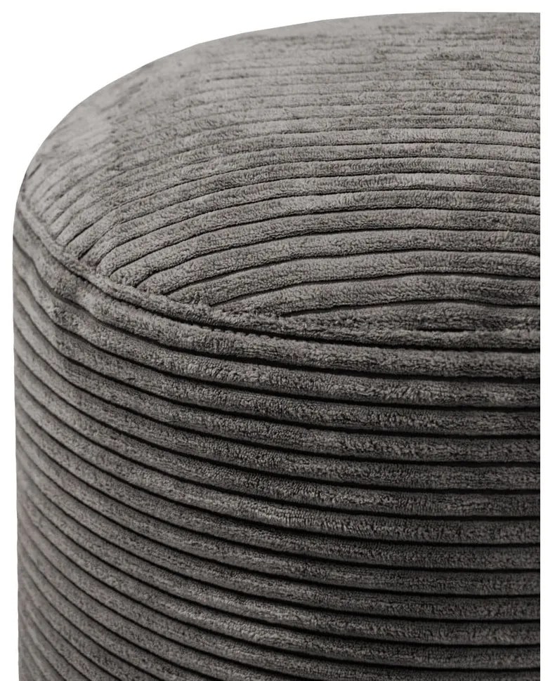 Puof a sacco nero con rivestimento in velluto a coste Mini – SLOWDOWN