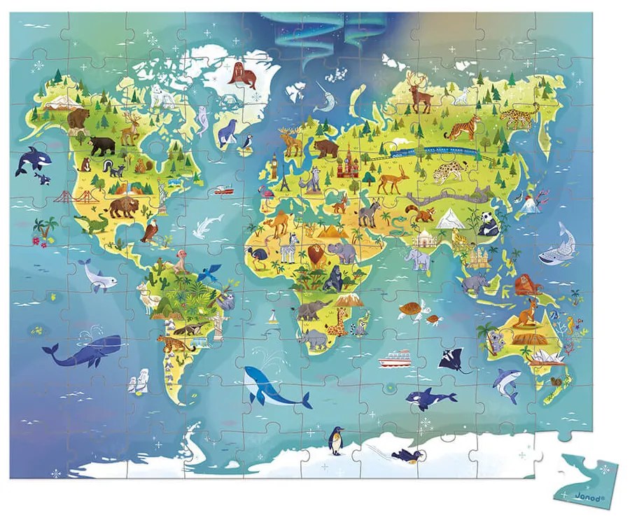 Puzzle - Mondo - 100 pezzi