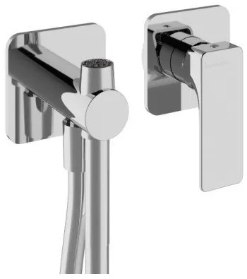 Treemme Hask RWIT6AD4CC02 idroscopino per bidet wc con miscelatore senza parte incasso cromo