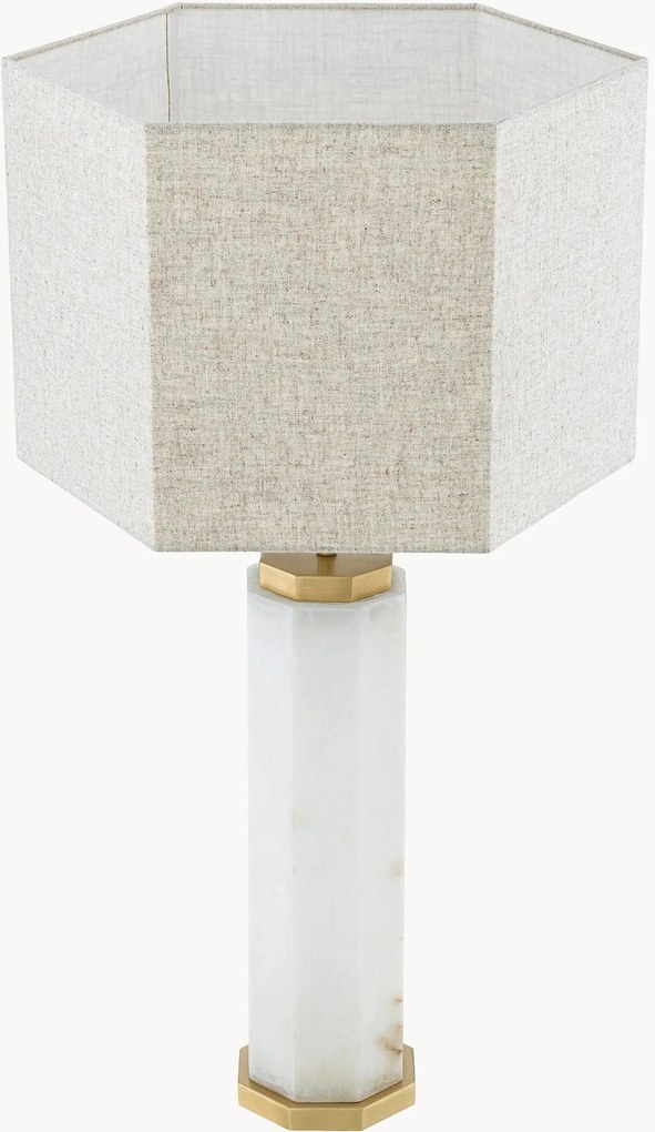 Lampada da tavolo in alabastro Newman