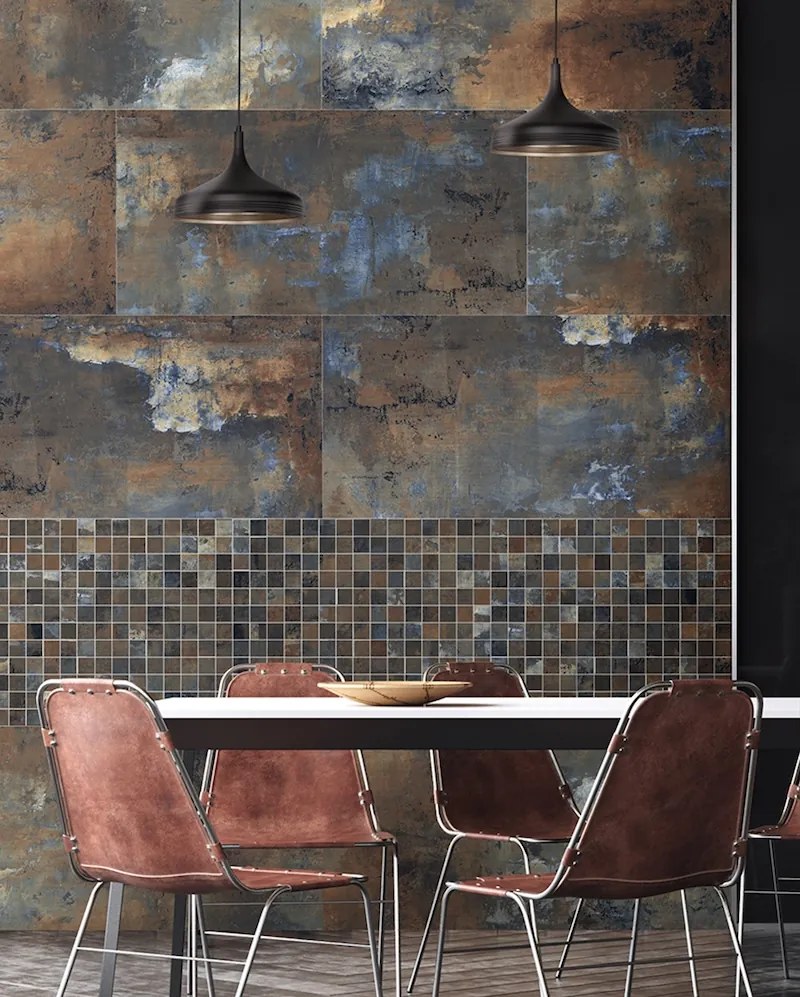 Gres Porcellanato Effetto Cemento Industriale Corten 120X120 - Ecpm034