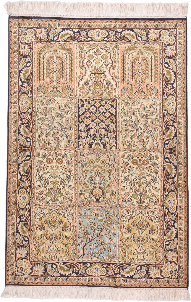 Cashmere Silk Tappeto orientale 120 x 80 (Indian) Annodato A Mano