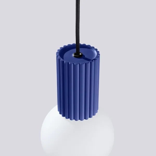 Sollux SL.1739 - Lampadario a sospensione con filo HALO 1xG9/8W/230V diametro 12 cm blu