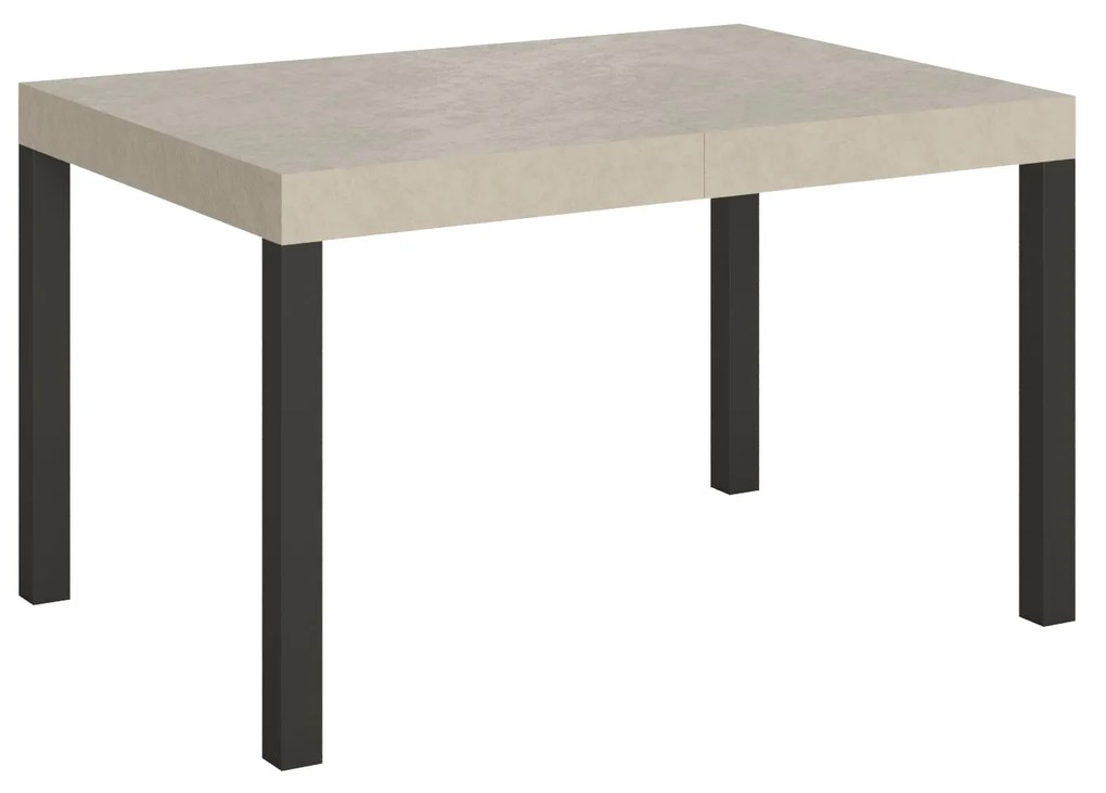 Tavolo allungabile Everyday telaio Antracite, Cashmere / 80x120/204 cm