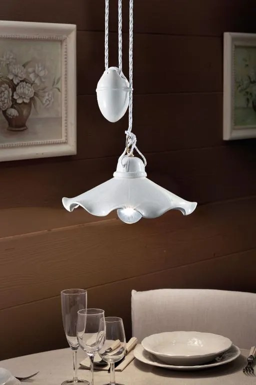 Ferroluce Classic Belluno 1-light suspension C031