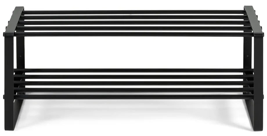 Scarpiera nera in metallo 70x29x27 cm Rex – Spinder Design