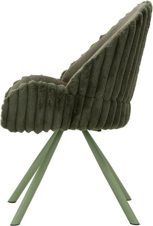 Set di sedie da pranzo verde imbottite con braccioli 2 pz Stockholm – Mauro Ferretti