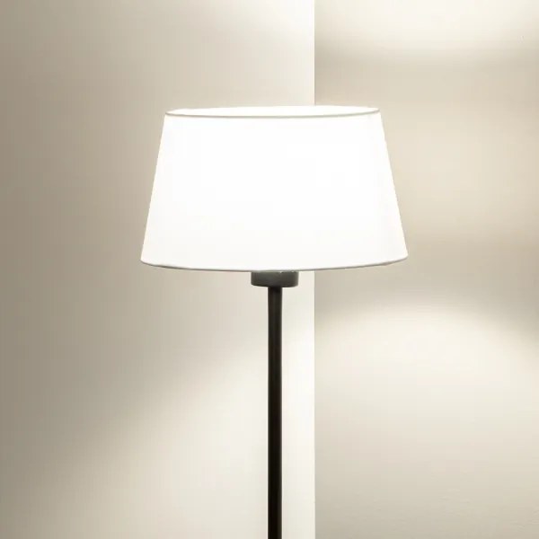 Brilagi - Lampada da terra LED CERIA 1xE27/40W/230V Ø 25 cm bianco/nero