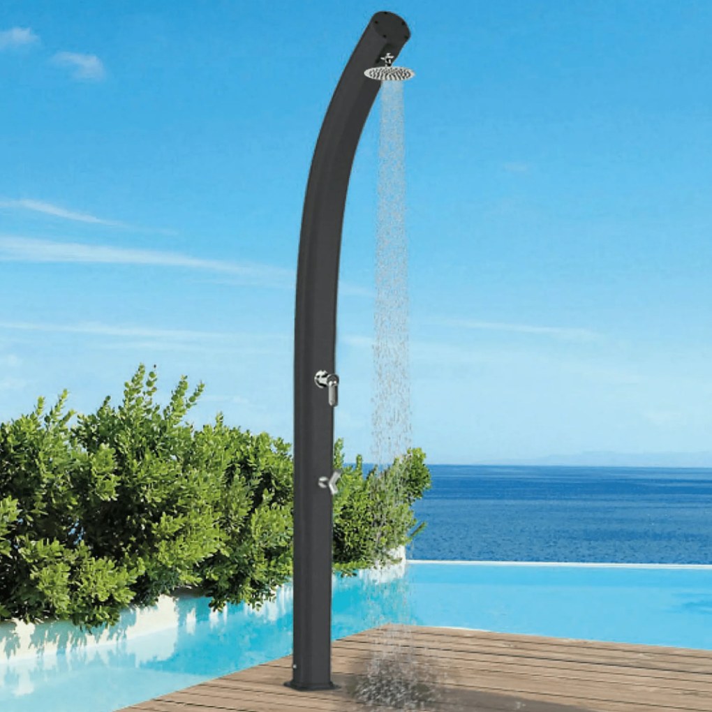 Doccia Tradizionale Per Esterno Soffione Miscelatore Con Doccetta e Lavapiedi Arkema "Jolly A525"