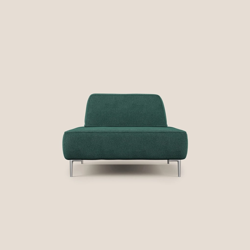 Newton poltrona modulare con schienali movibili T07 verde
