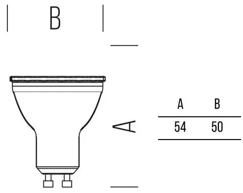 GU10 580lm 5,7W 60° CW DIM