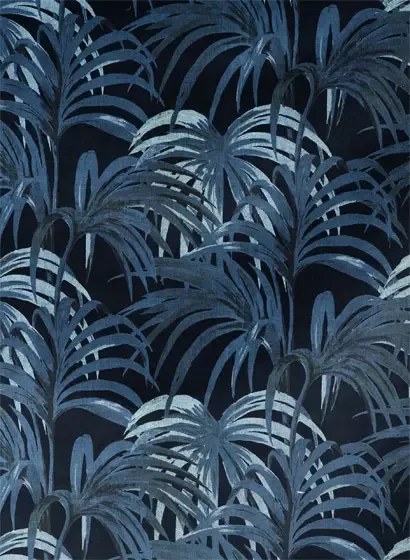 House of Hackney Carta da parati Palmeral - Midnight/ Azure