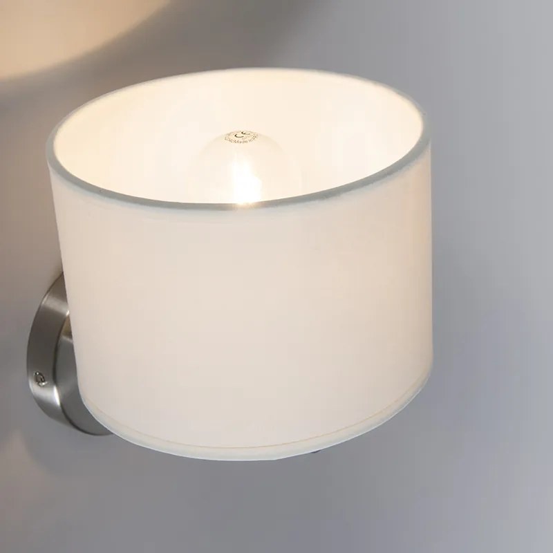 Lampada da parete moderna bianca rotonda - VT 1