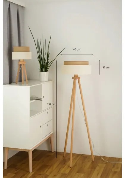 Brilagi - Lampada da terra LED BOHO STYLE 1xE27/15W/230V