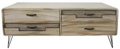 Mobile TV DKD Home Decor Metallo Legno di  paulownia (115 x 61 x 43 cm)