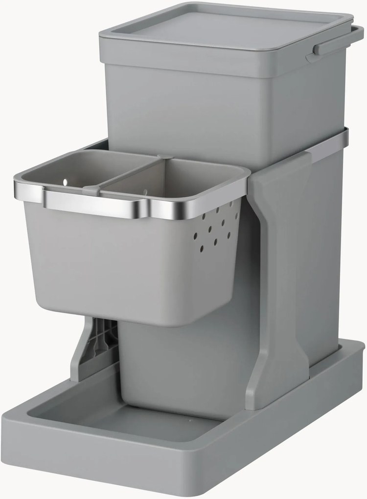 Pattumiera con sistema estraibile Deco, 20 + 4 L