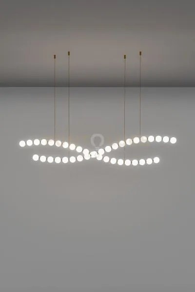 Lampada a sospensione perla, 40 sfere, led 120 watt, lumen 10200, 3...