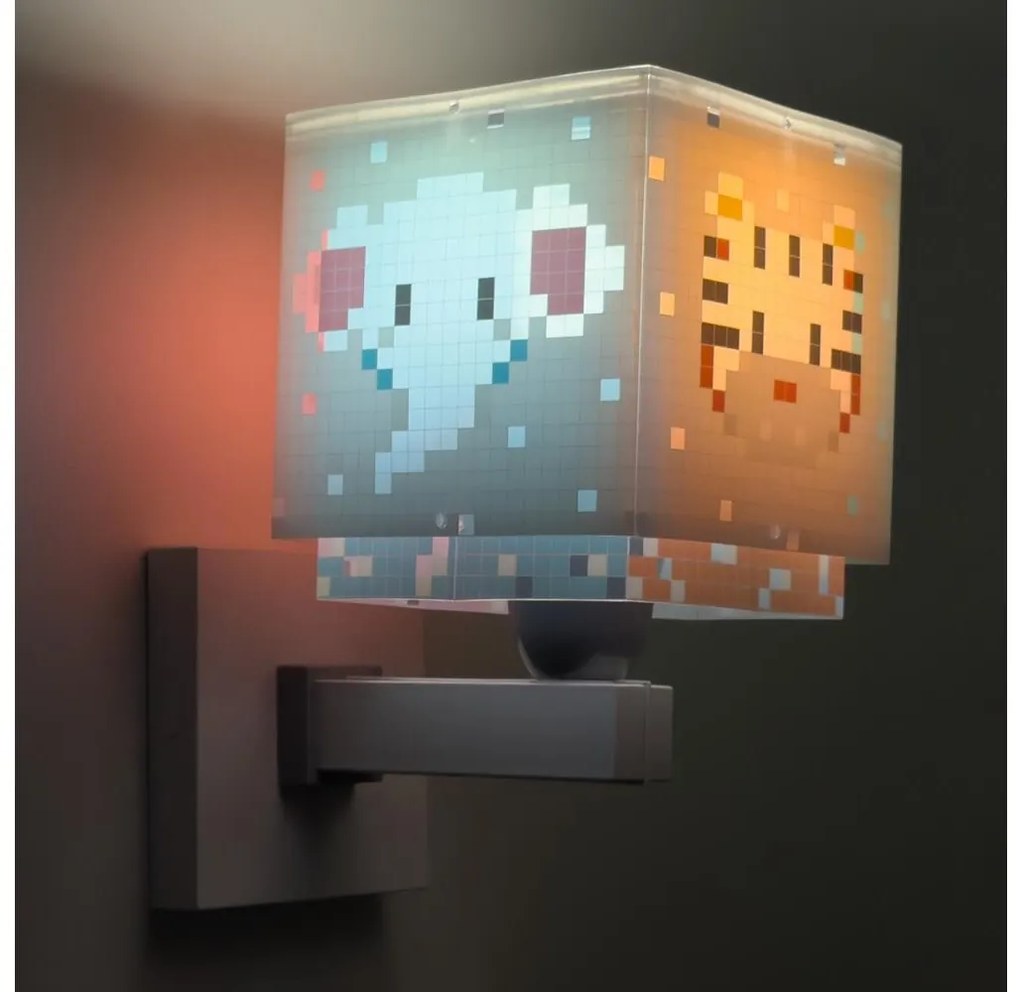 Dalber 63379 - Applique per bambini LITTLE PIXEL 1xE27/15W/230V
