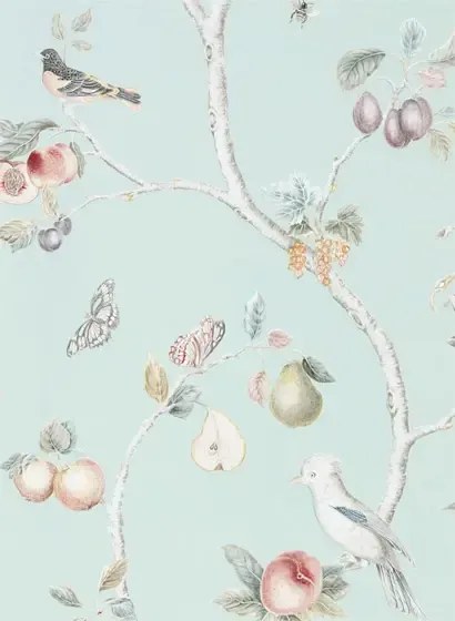 Tapete Fruit Aviary von Sanderson - Duck Egg/ Multi
