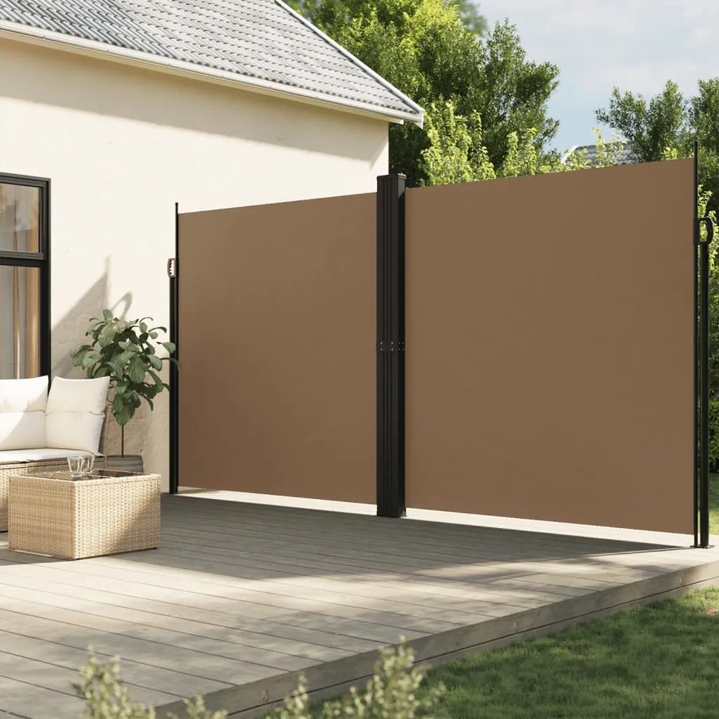 Tenda Da Sole Laterale Retrattile Tortora 200x600 Cm /