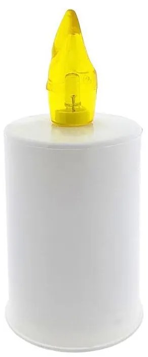 Candela LED/2xAA bianco caldo 10,8 cm bianco