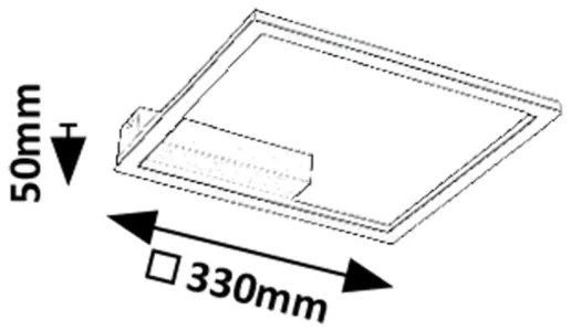 Rabalux 71375 - Plafoniera LED HELETH LED/24W/230V 3000K