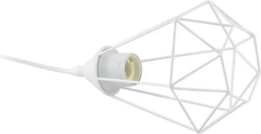 Eglo 79085 - Lampada da tavolo con spina BYRON 1xE27/40W/230V bianca